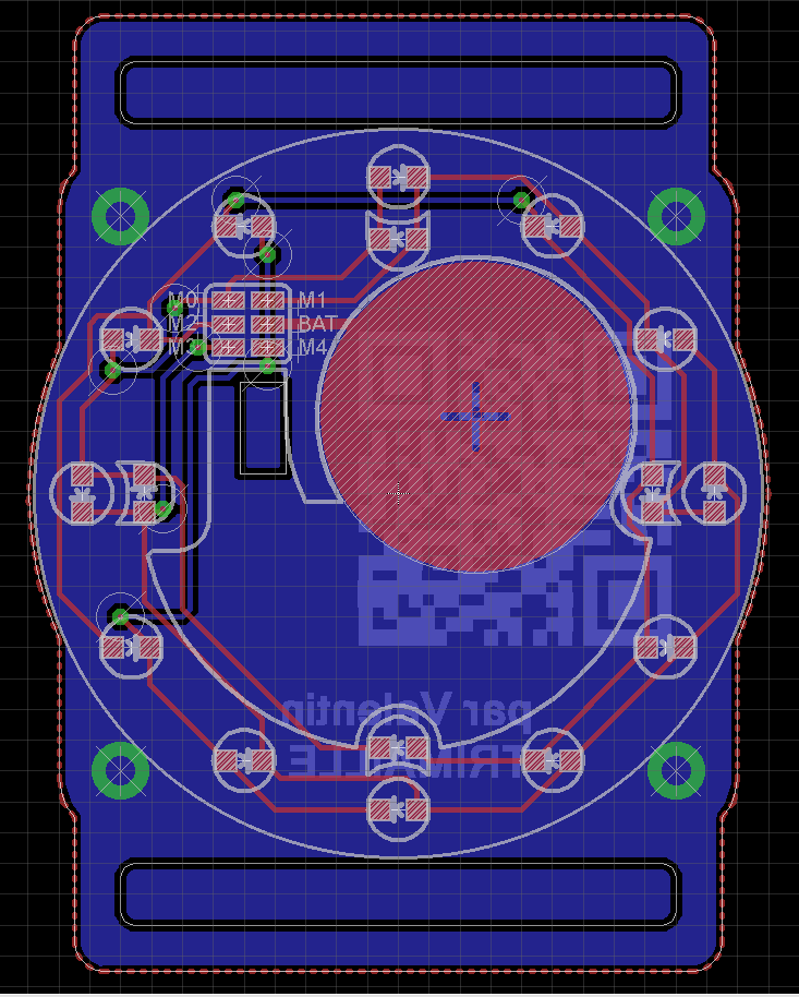 Bottom PCB in Eagle CAD